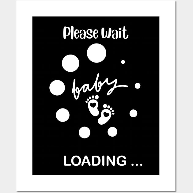 Baby Loading, Please Wait Funny Pregnancy Announcement for Expecting Parents, Baby Shower Gift, Mother's Day Wall Art by Motistry